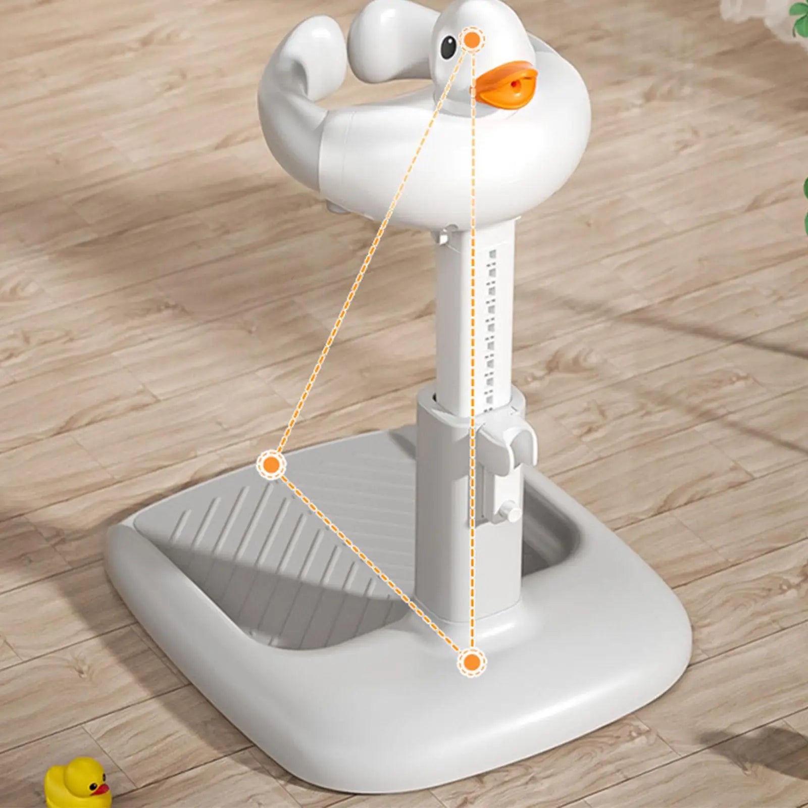 Baby Standing Bath Anti Slip Baby Bath Support Foldable Infant Bath Stand Adjustable Shower for Newborn 0-6 Months Infants