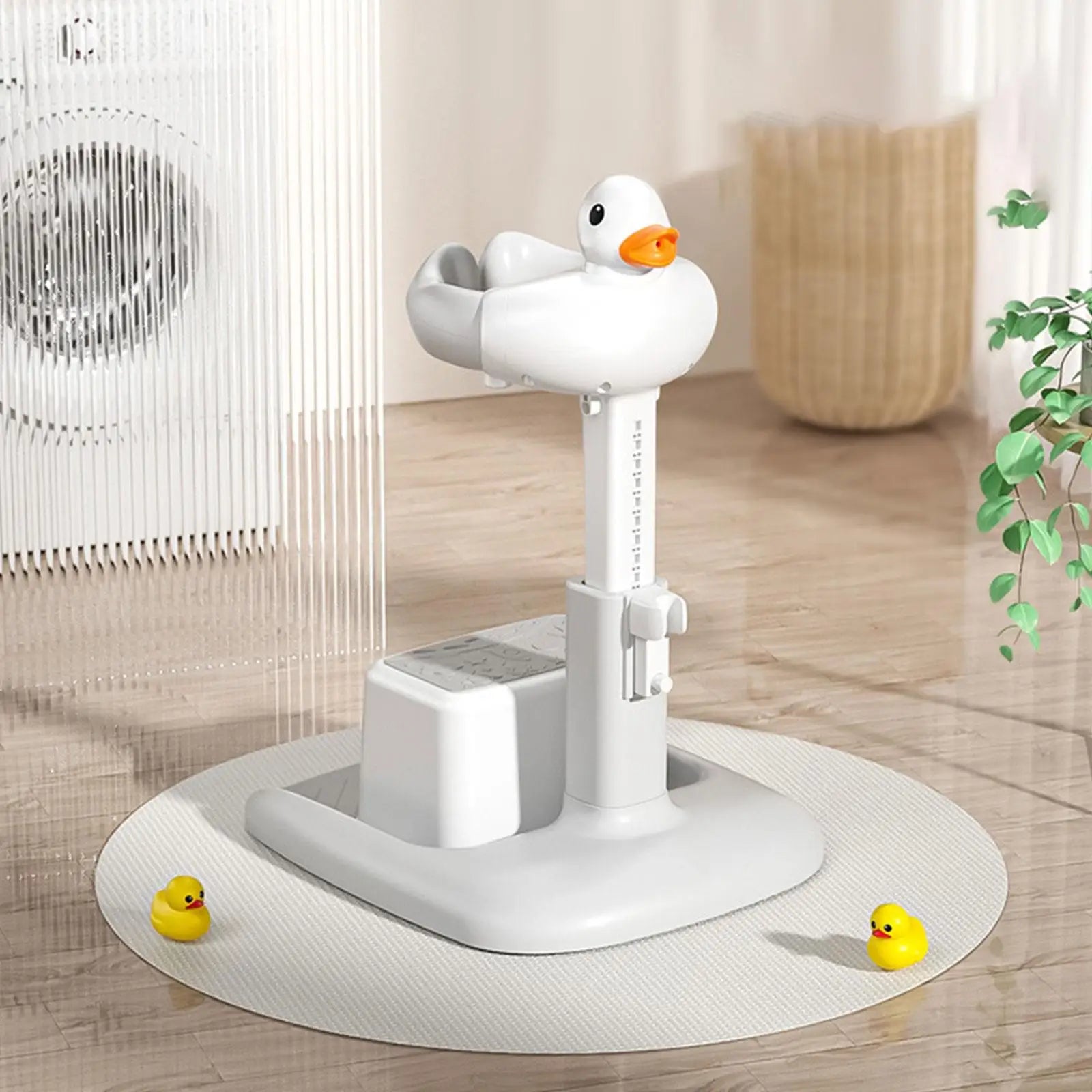 Baby Standing Bath Anti Slip Baby Bath Support Foldable Infant Bath Stand Adjustable Shower for Newborn 0-6 Months Infants