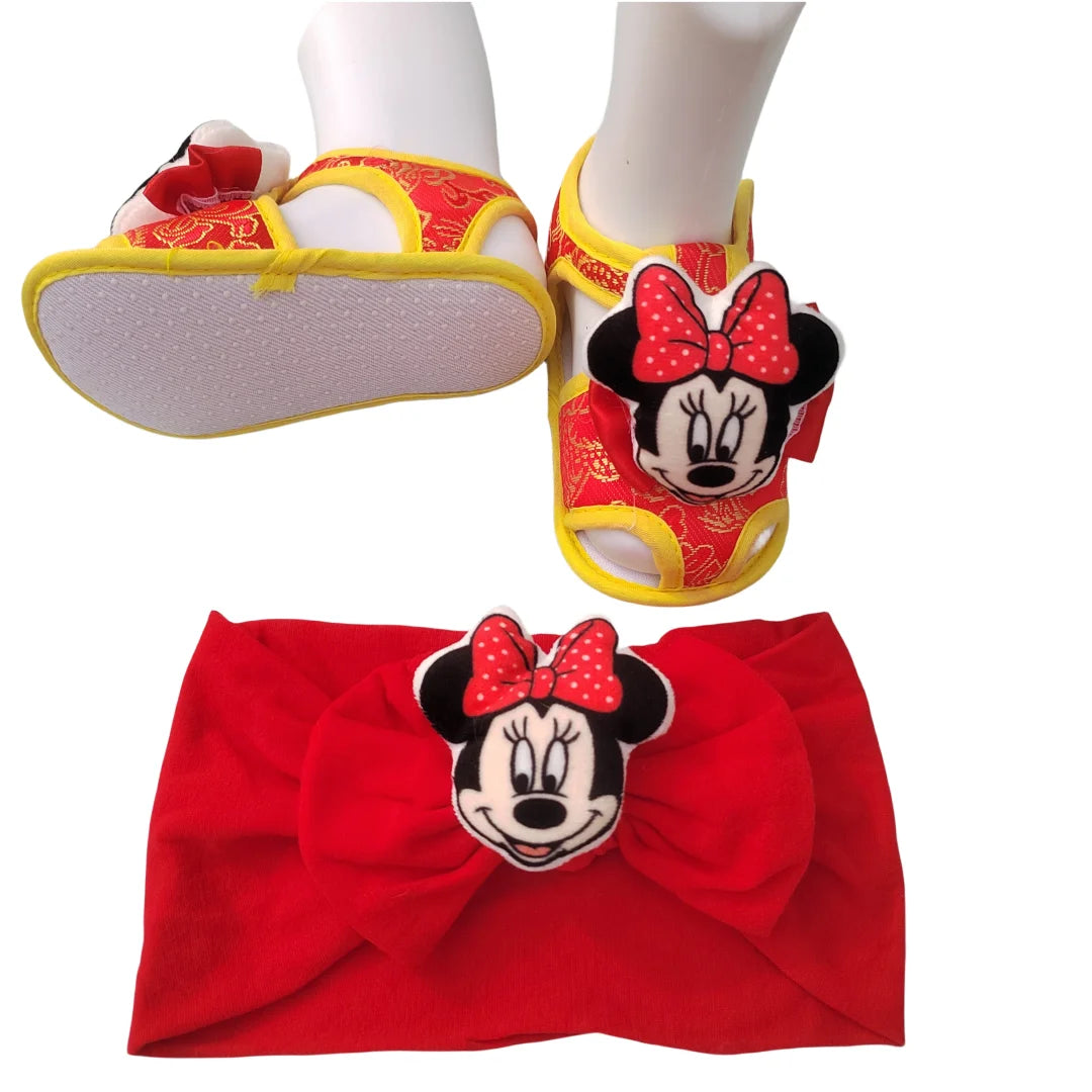Baby headband Newborn Baby Hair accessories Children's bow Bandana Baby Boys Girls Baby Toddlers Soft soled non-slip baby shoes