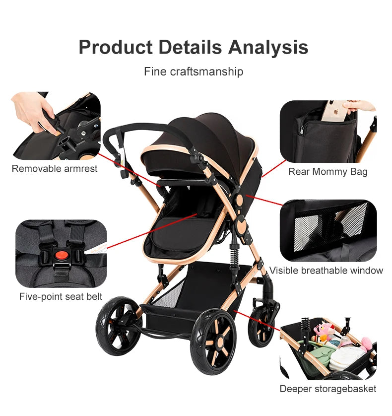 Baby Stroller 3 in 1 for baby lightweight stroller baby car Mother kids Baby carriage baby stuff stroller for baby newborn items