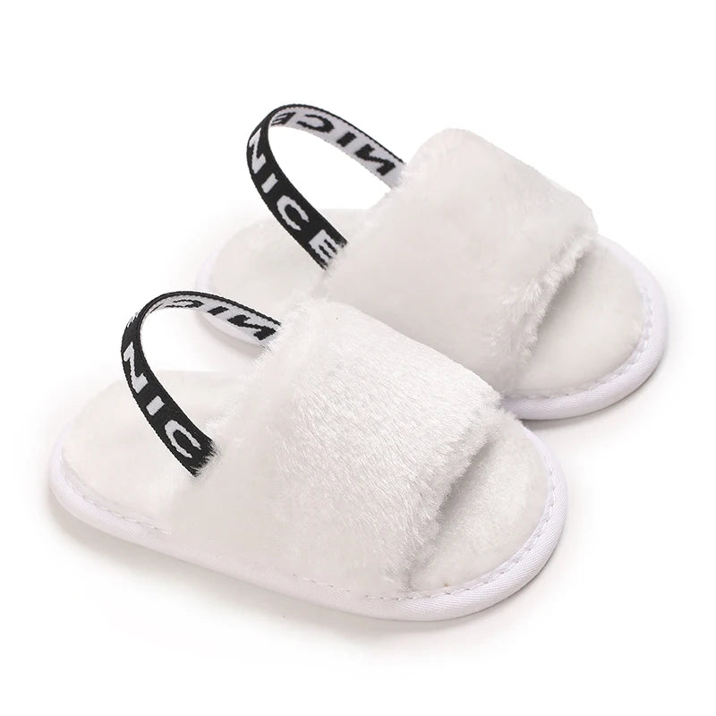 Plush Cute baby toddler Shoes Baby sandals  baby Slippers Suitable For newborn baby girl boy
