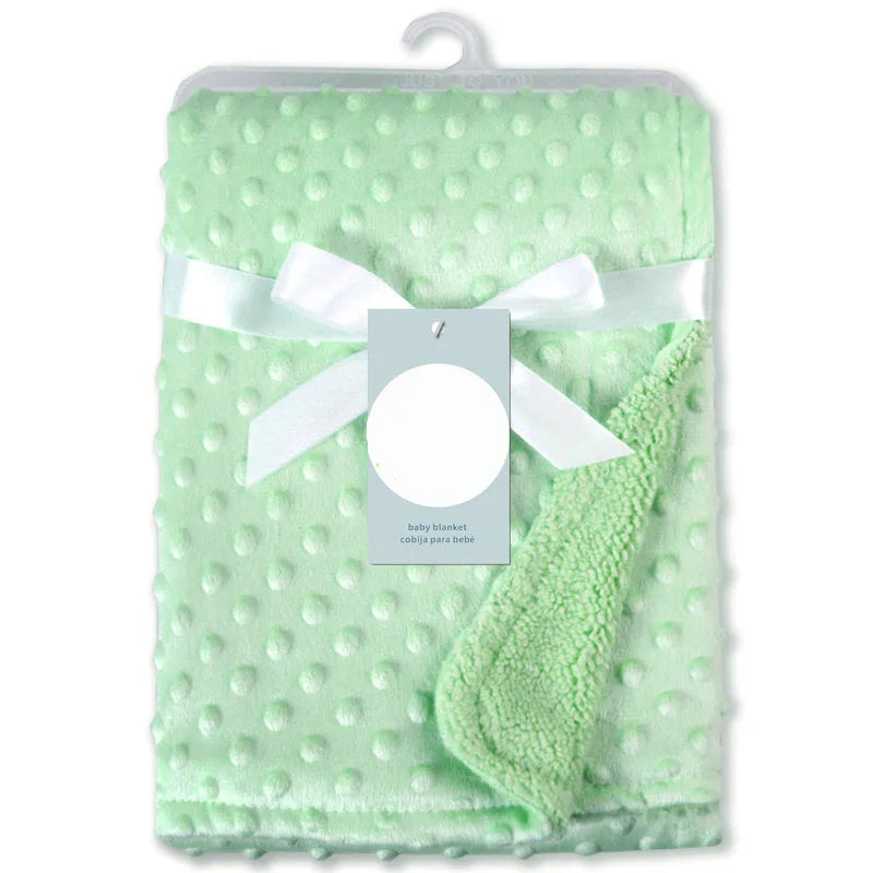 Baby Blanket Newborn Soft Fleece Baby Boy Blanket Solid Baby Girl Bedding Massage Baby Accessories