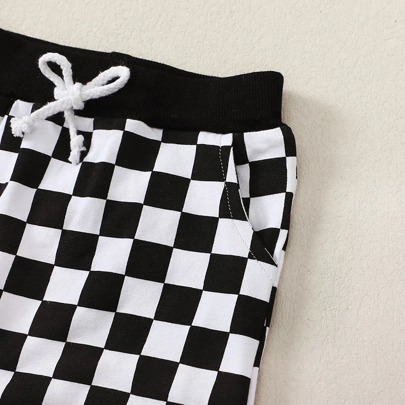 Baby Boy First Birthday Outfit Fast One Birthday Outfit Race Car 1st Birthday Outfit Plaid T Shirt Top Shorts Set