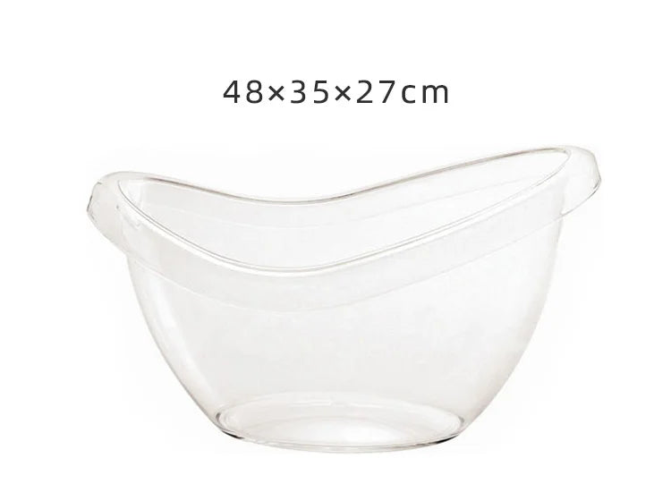 Transparent Small Bathtub 100-day-old Baby Photo Location Bathtub Milk Bath Photo Bath Bucket Children's Photography Accessories