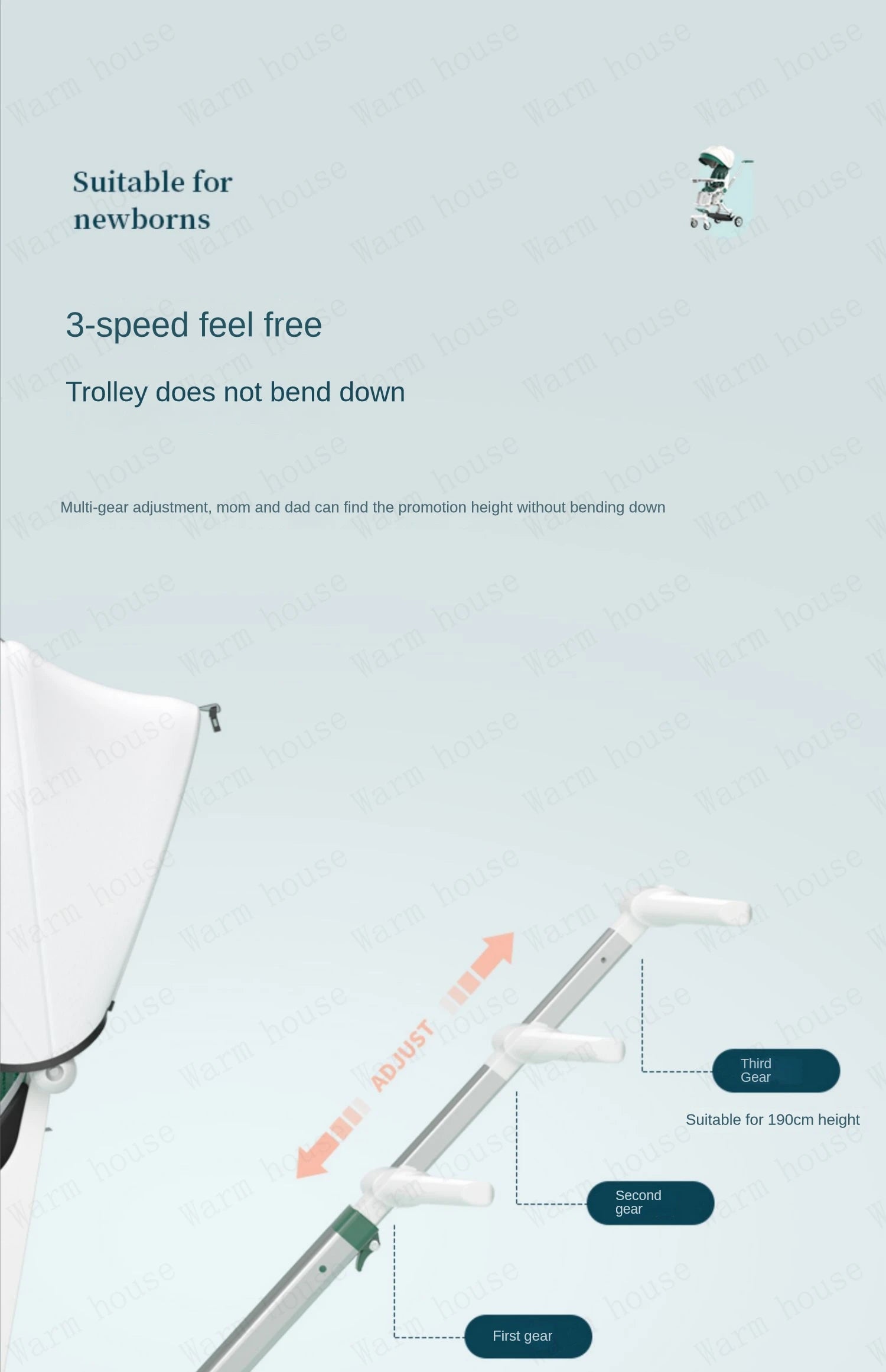 Lightweight baby stroller High view Can sit or lie down Baby stroller with baby comfort folding baby pram baby accessories