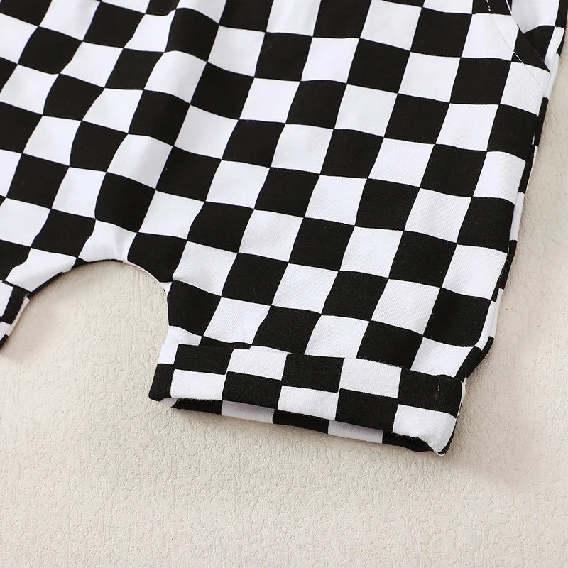 Baby Boy First Birthday Outfit Fast One Birthday Outfit Race Car 1st Birthday Outfit Plaid T Shirt Top Shorts Set