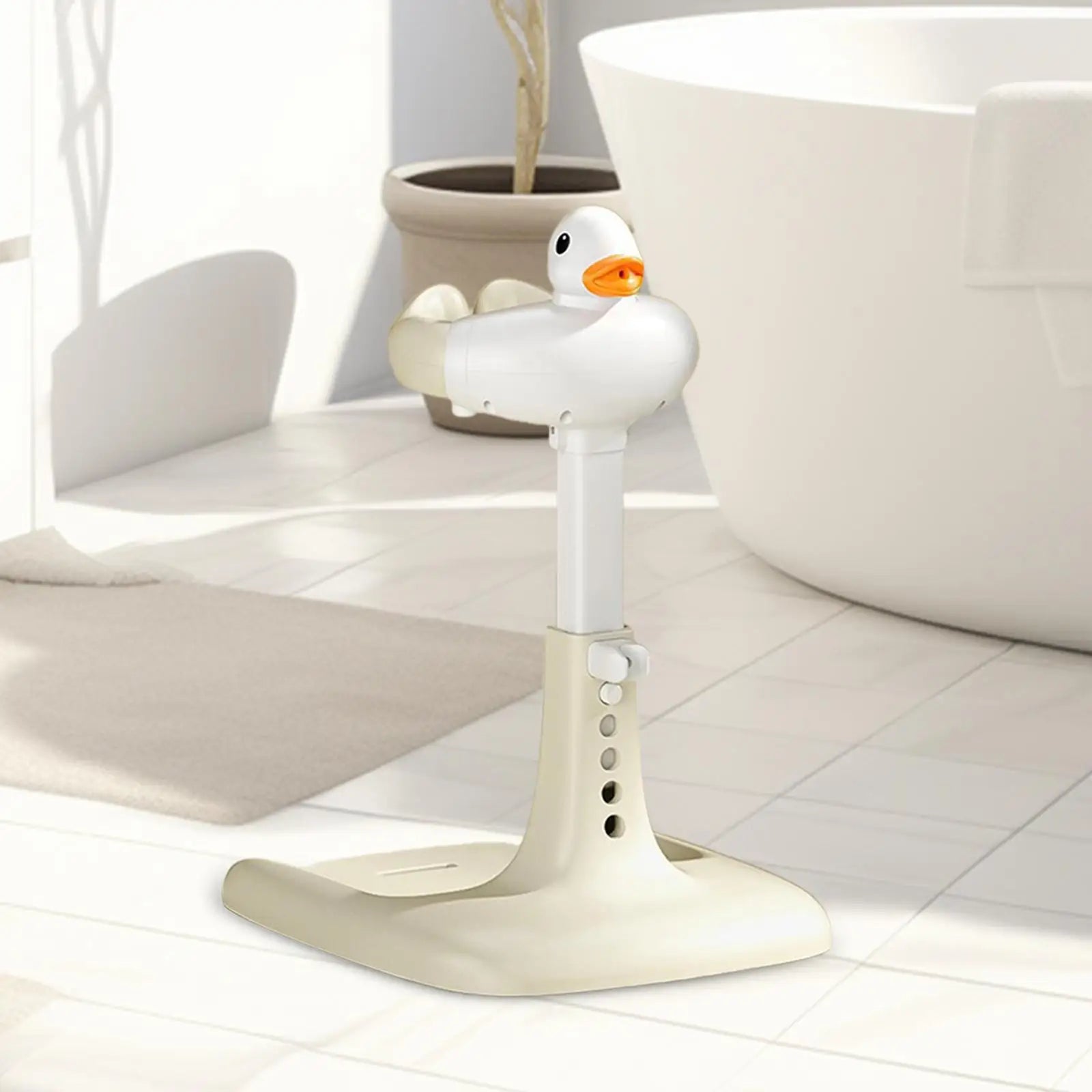Baby Standing Bath Anti Slip Baby Bath Support Foldable Infant Bath Stand Adjustable Shower for Newborn 0-6 Months Infants