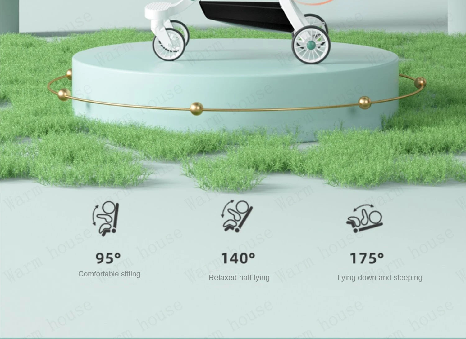 Lightweight baby stroller High view Can sit or lie down Baby stroller with baby comfort folding baby pram baby accessories