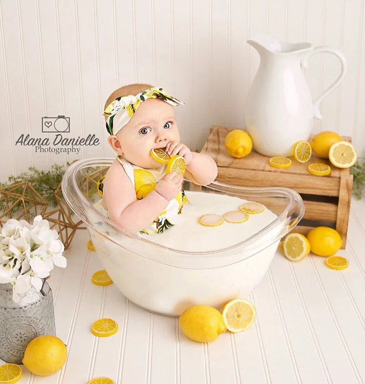 Transparent Small Bathtub 100-day-old Baby Photo Location Bathtub Milk Bath Photo Bath Bucket Children's Photography Accessories