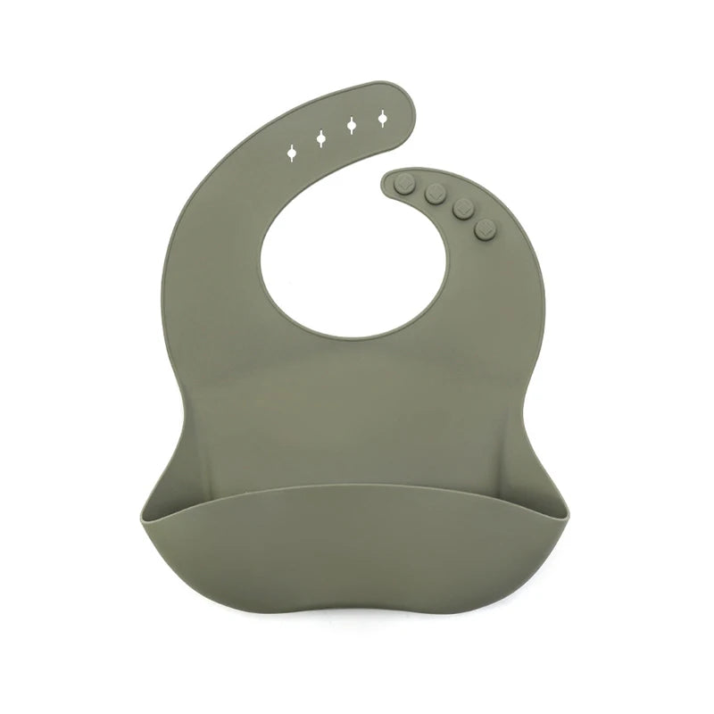 Baby Bibs Ins Style Print Waterproof Soft Silicone Baby Feeding Stuff Cute Pattern Kids Girl Boy Toddler Adjustable Children Bib
