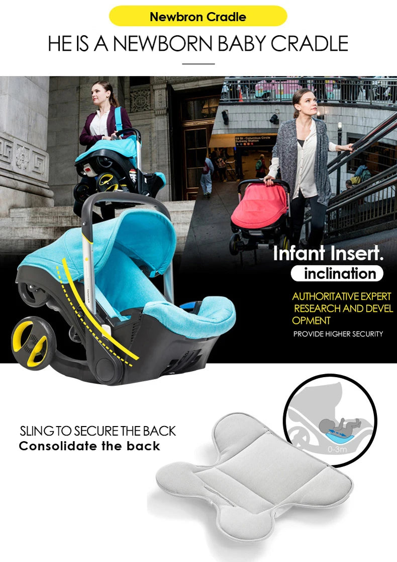 Baby 4 in 1 stroller Baby carriage Lightweight stroller baby cars Baby stroller travel stroller for baby child seat car pram