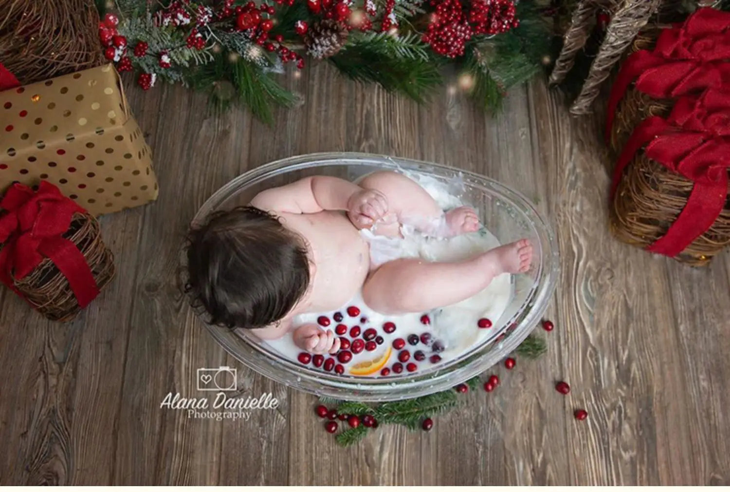 Transparent Small Bathtub 100-day-old Baby Photo Location Bathtub Milk Bath Photo Bath Bucket Children's Photography Accessories