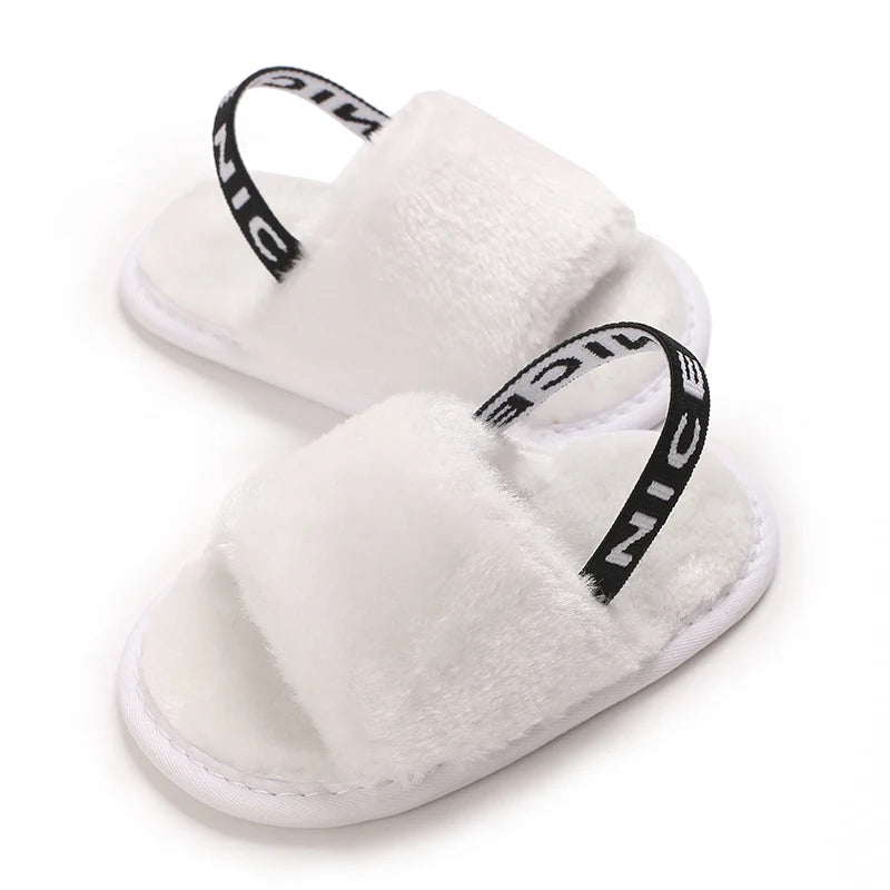 Plush Cute baby toddler Shoes Baby sandals  baby Slippers Suitable For newborn baby girl boy