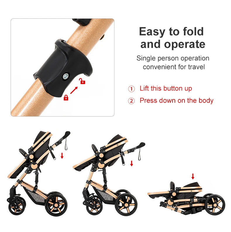 Baby Stroller 3 in 1 for baby lightweight stroller baby car Mother kids Baby carriage baby stuff stroller for baby newborn items