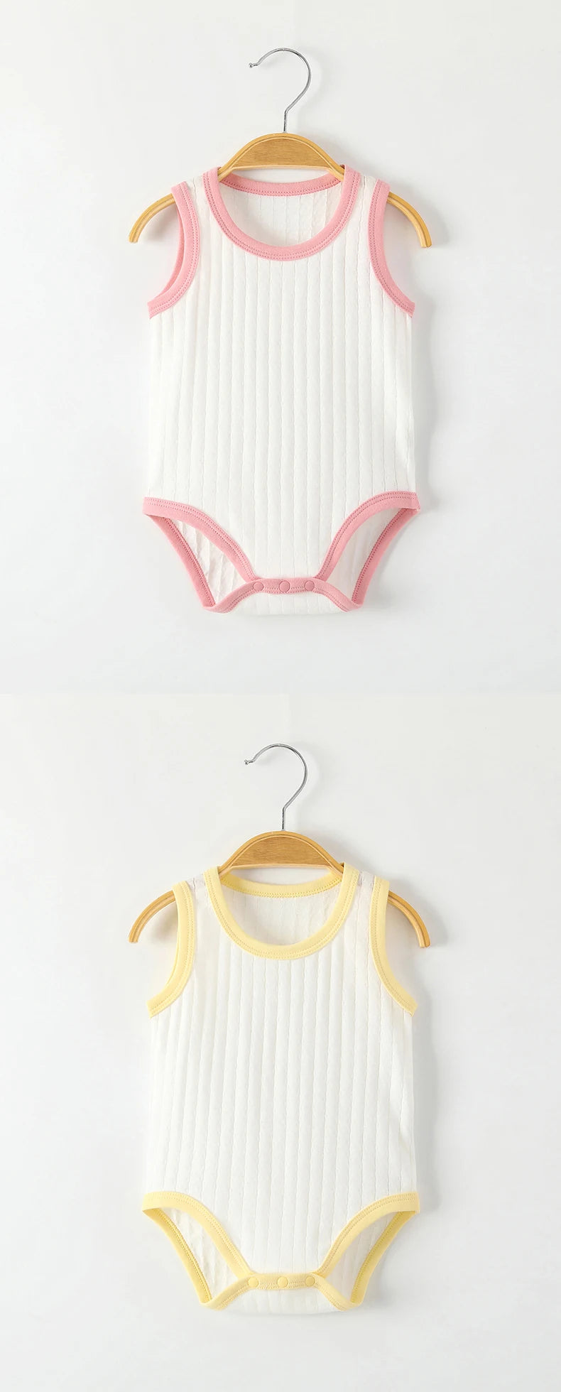 Seamless Sewing Baby Sleeveless Baby Bodysuit Summer Breathable Baby Boy Clothes Newborn Baby Clothes Girl Infant Baby Rompers