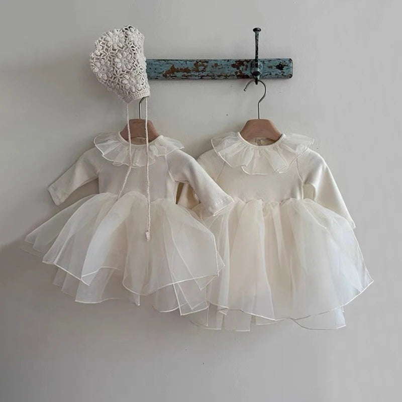 Princess Baby Girl Dress Long Sleeve Baby Birthday Party Dress Baby Clothes Outfit Baby Christening Dresses