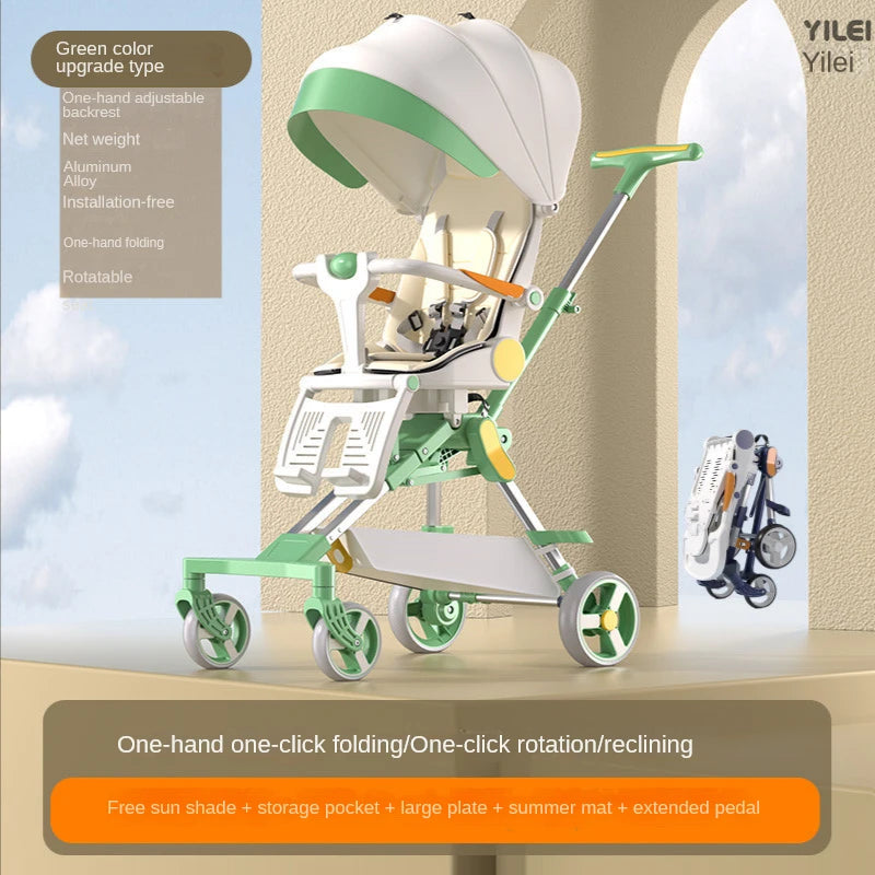 Lightweight baby stroller High view Can sit or lie down Baby stroller with baby comfort folding baby pram baby accessories