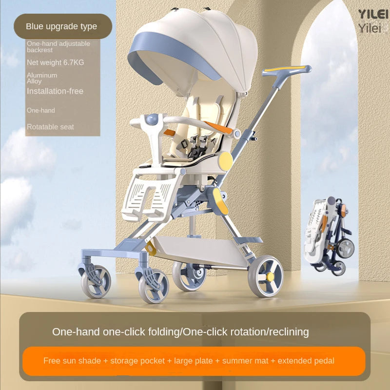 Lightweight baby stroller High view Can sit or lie down Baby stroller with baby comfort folding baby pram baby accessories