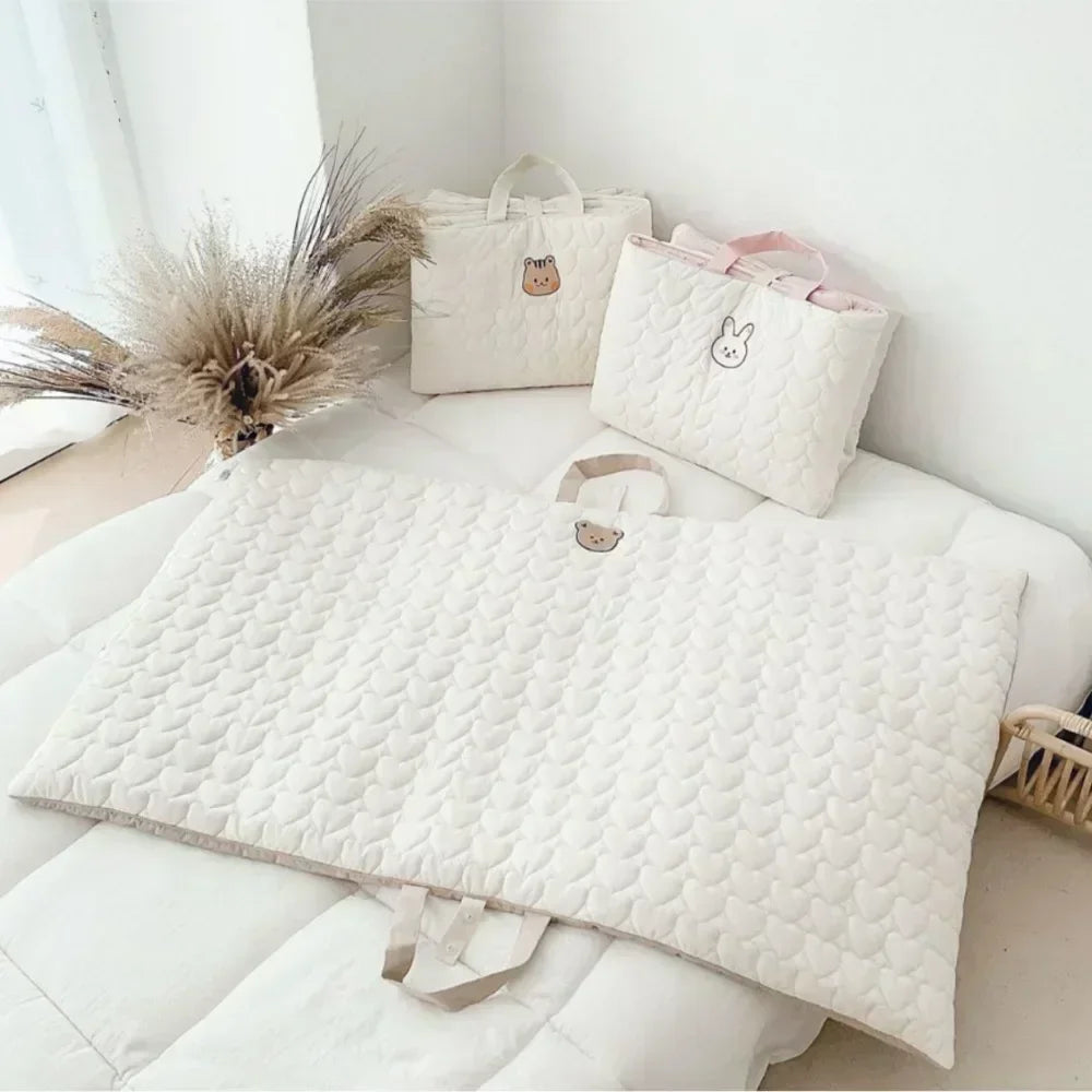 Baby Mattress Baby Newborn Portable Infant Folding Baby Cotton Breathable Nap Mat Toddler Blanket Cot Mattress Baby Beding