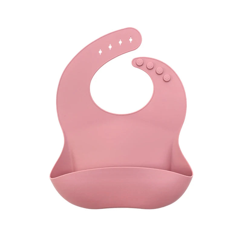 Baby Bibs Ins Style Print Waterproof Soft Silicone Baby Feeding Stuff Cute Pattern Kids Girl Boy Toddler Adjustable Children Bib