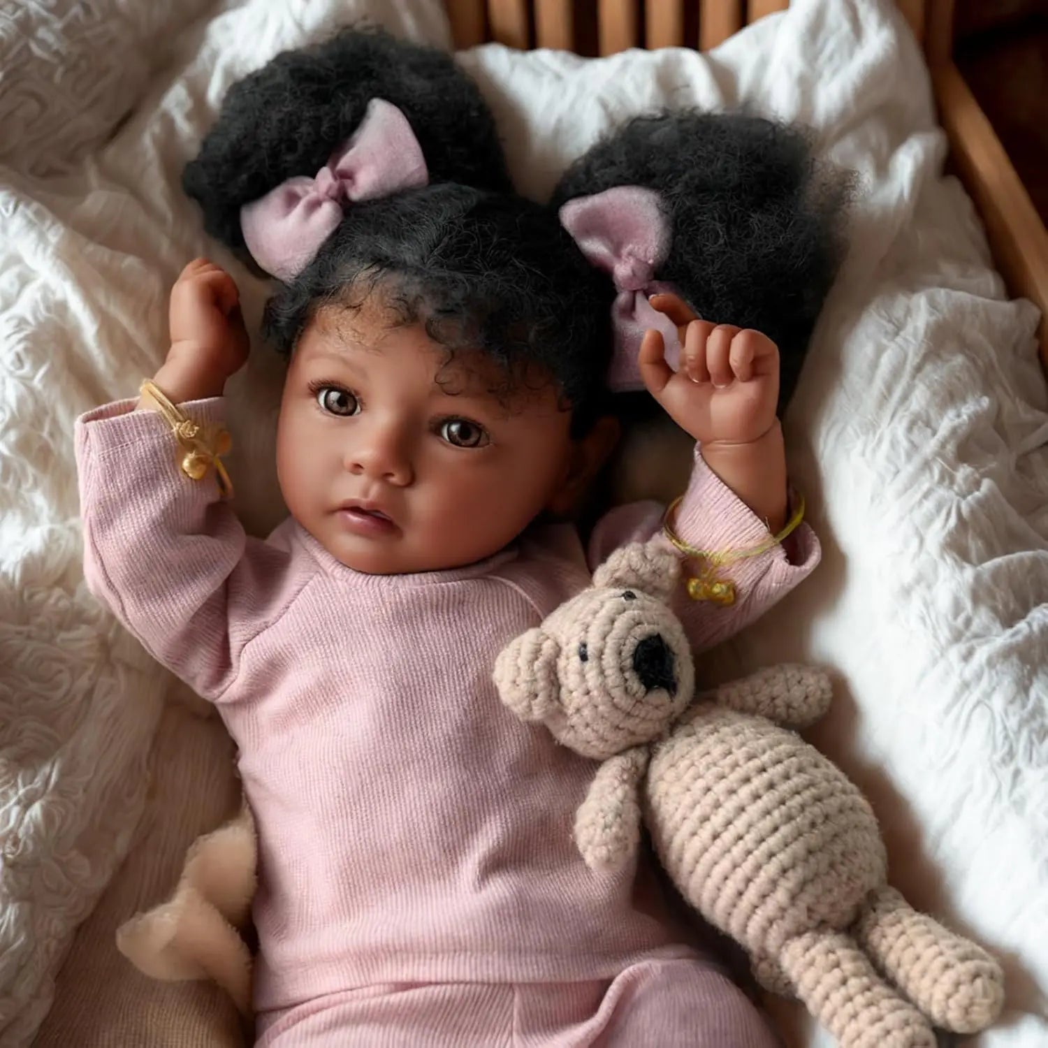 BABESIDE Lifelike Reborn Baby Dolls Girl- 20 '' Soft Body Realistic-Newborn with Accessories For Kids Age 3+