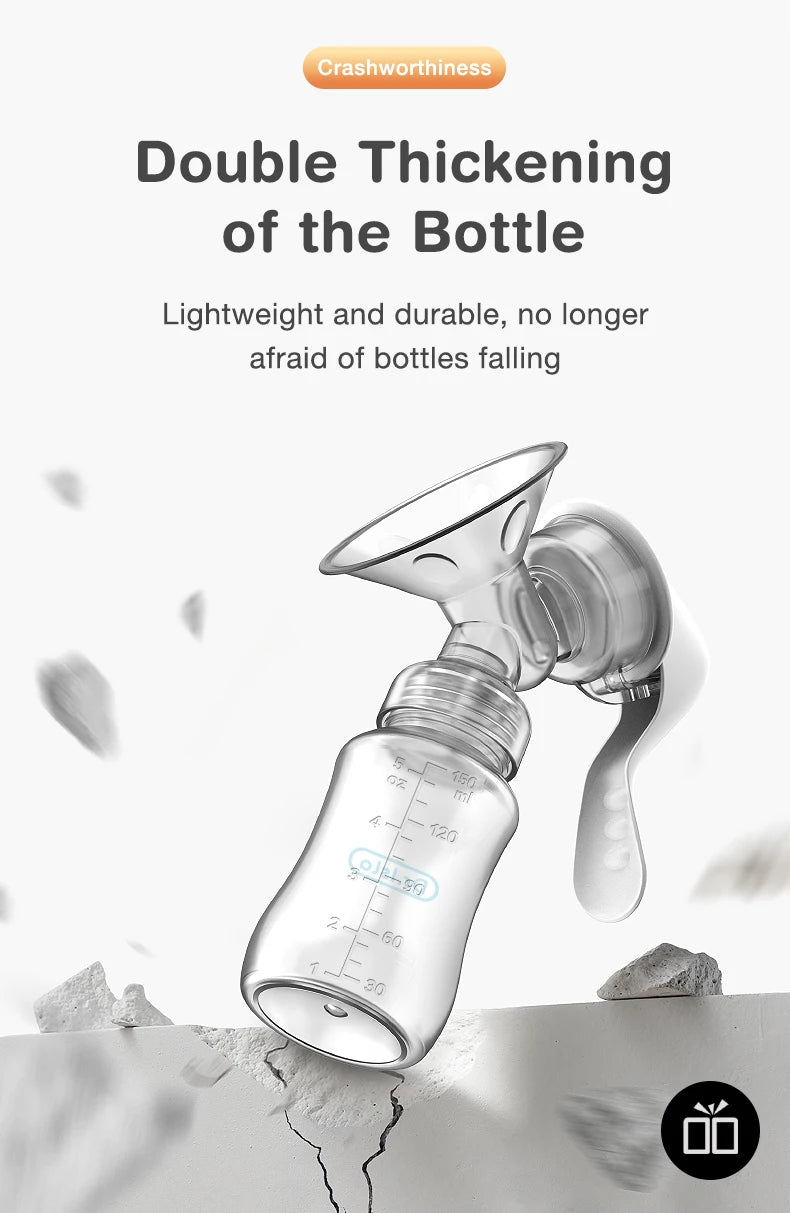 MAMIJOY  Breast Pump Baby Nipple Manual Suction Milk Pump Feeding Breasts Pumps Milk Bottle Sucking Postpartum Supplies BPA Free
