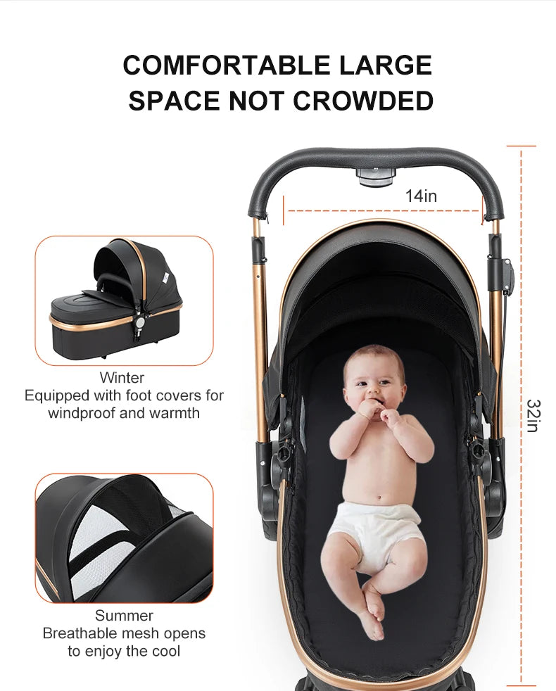 Baby stroller light strollers for baby stroller 3 in 1 Baby carriage baby car baby stuff crib for baby Foldable baby stroller