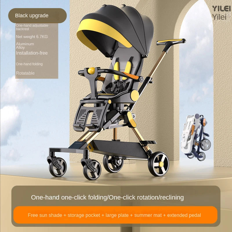 Lightweight baby stroller High view Can sit or lie down Baby stroller with baby comfort folding baby pram baby accessories
