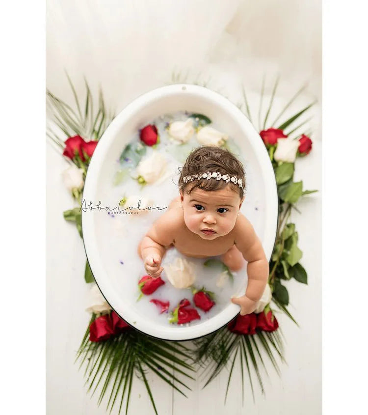 Transparent Small Bathtub 100-day-old Baby Photo Location Bathtub Milk Bath Photo Bath Bucket Children's Photography Accessories