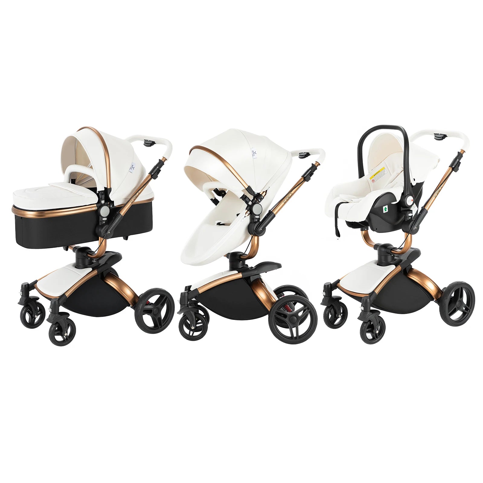 Luxury baby stroller 3 in 1 lightweight strollers for baby Baby carriage baby newborn things 3 pieces baby stroller light carts