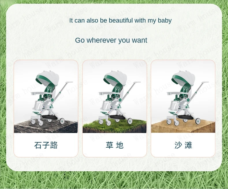Lightweight baby stroller High view Can sit or lie down Baby stroller with baby comfort folding baby pram baby accessories