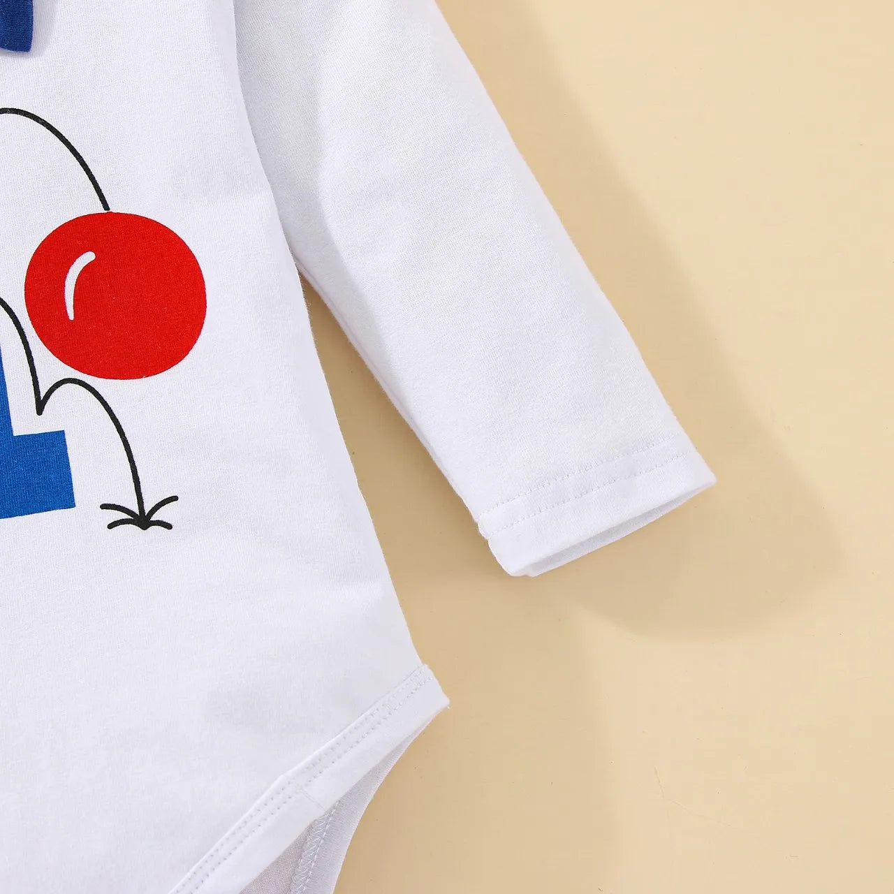 Baby Boys Birthday Outfits Sets Balloon Letter"1" Bodysuit and Y-back Suspender Shorts 1 Year Birthday Baby Cake Smash Clothes