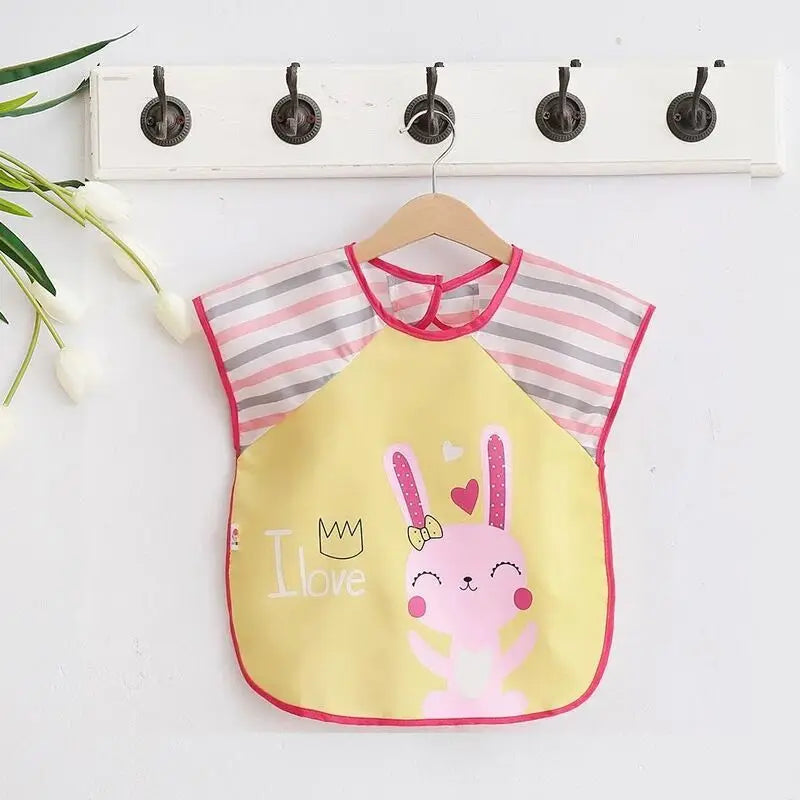 New Cartoon Sleeveless Baby Bibs Waterproof Apron Cute Washcloth Feeding Bib Soft Burp Cloth For Toddler Boys Girls Bandana Bibs