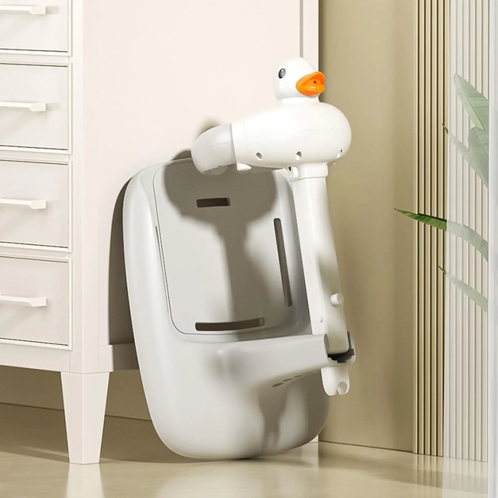 Baby Standing Bath Anti Slip Baby Bath Support Foldable Infant Bath Stand Adjustable Shower for Newborn 0-6 Months Infants