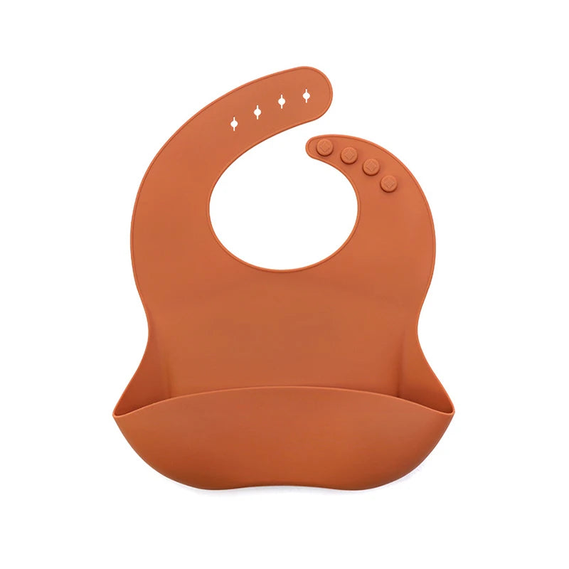 Baby Bibs Ins Style Print Waterproof Soft Silicone Baby Feeding Stuff Cute Pattern Kids Girl Boy Toddler Adjustable Children Bib