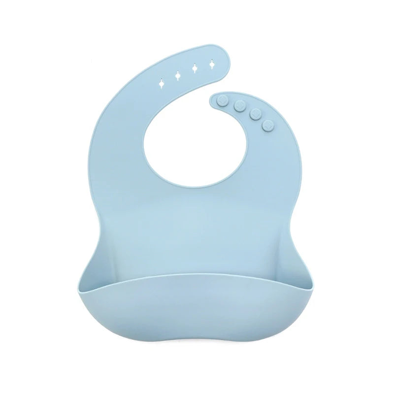 Baby Bibs Ins Style Print Waterproof Soft Silicone Baby Feeding Stuff Cute Pattern Kids Girl Boy Toddler Adjustable Children Bib
