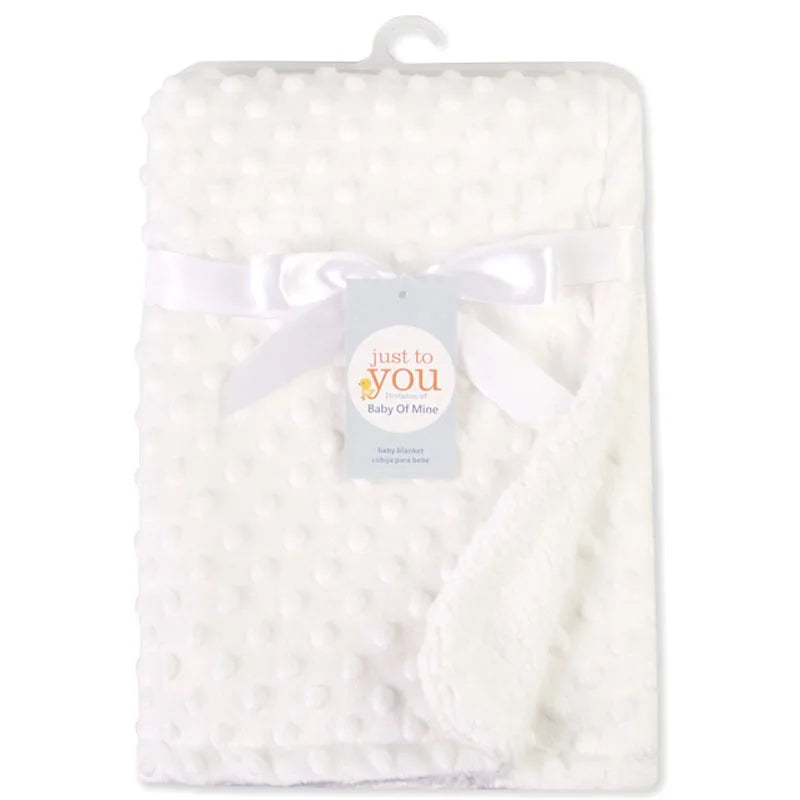 Baby Blanket Newborn Soft Fleece Baby Boy Blanket Solid Baby Girl Bedding Massage Baby Accessories