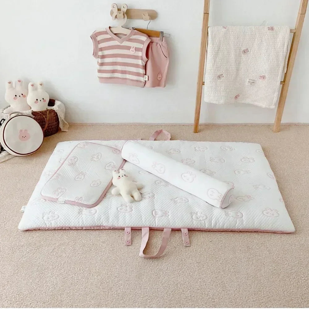 Baby Mattress Baby Newborn Portable Infant Folding Baby Cotton Breathable Nap Mat Toddler Blanket Cot Mattress Baby Beding