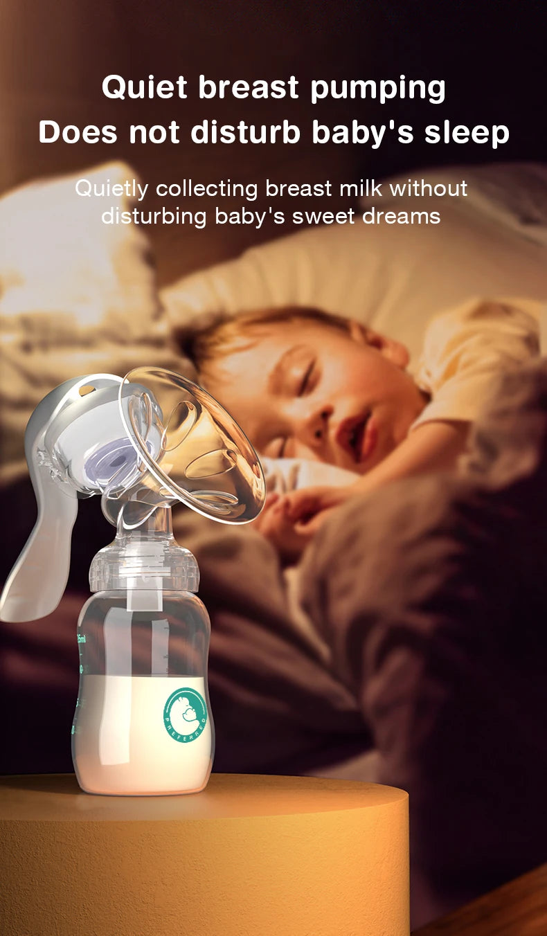 Breast Pump Baby Nipple Manual Suction Milk Pump Feeding Breasts Pumps Milk Bottle Sucking Postpartum Supplies BPA Free