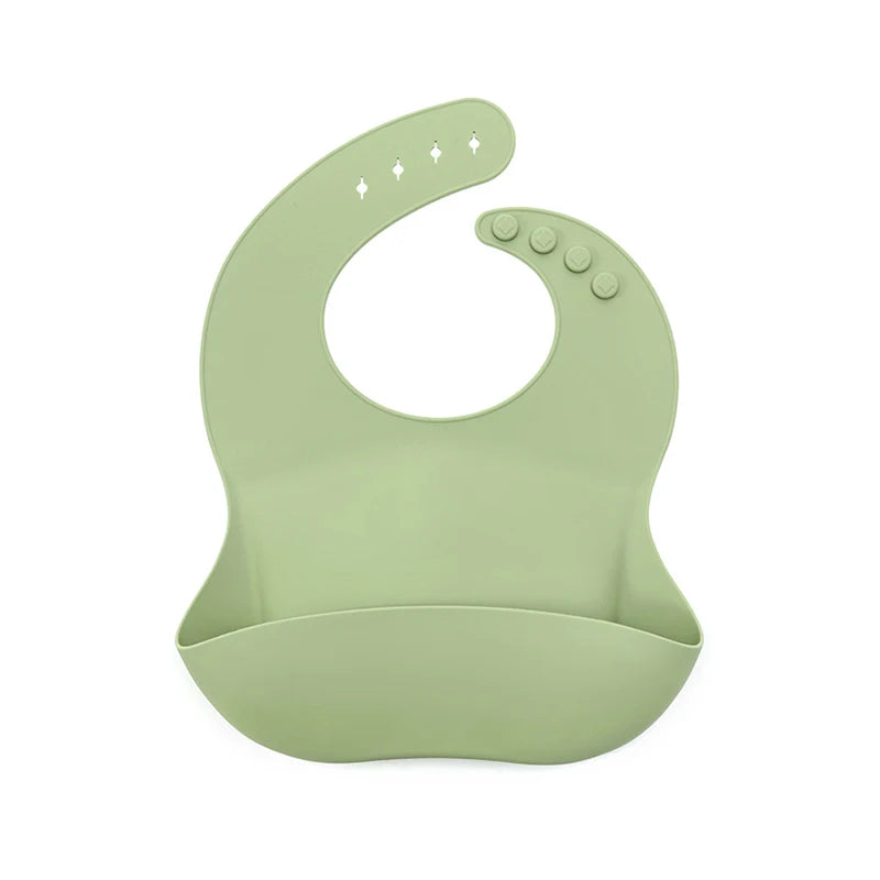 Baby Bibs Ins Style Print Waterproof Soft Silicone Baby Feeding Stuff Cute Pattern Kids Girl Boy Toddler Adjustable Children Bib